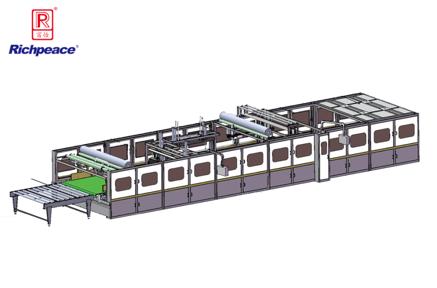 富怡全自动床垫包装线